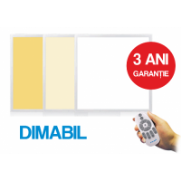 PANOURI LED INCASTRABILE - Reduceri Panou LED 36W 60x60cm Slim Alb 3 Functii Dimabil Promotie